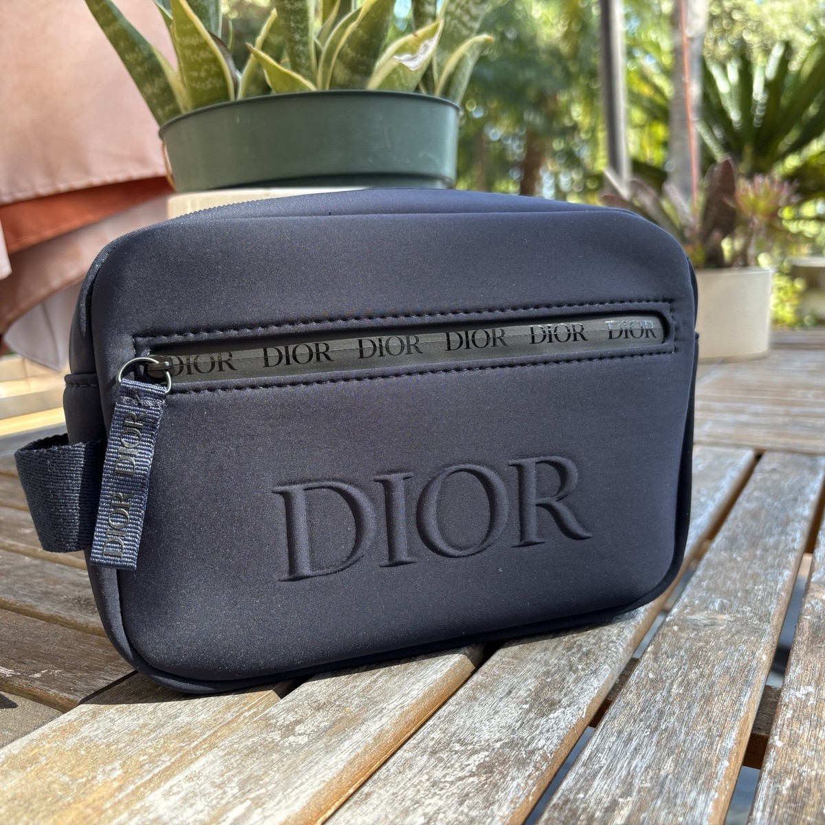 バッグ Christian Dior Trotter Makeup Pouch Navy Dior navy blue Men's Pouch Bag make up bag VIP gift | eBay