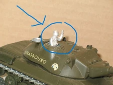 Solido 1 Soldier Tank Commander Metal Raw Military Specific AMX 30 (R01)