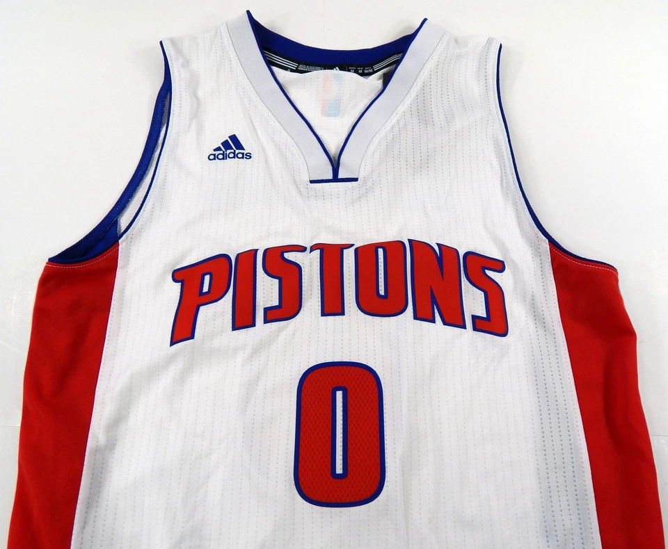 Camiseta deportiva blanca Adidas L 02s 2016-17 de los Detroit Pistons Andre Drummond #0 Swingman para hombre Foto 4 de 4
