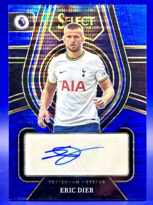 2022-23 Panini Select Select Signatures #SS-ED Blue Pulsar Prizm (AU) Eric Dier
