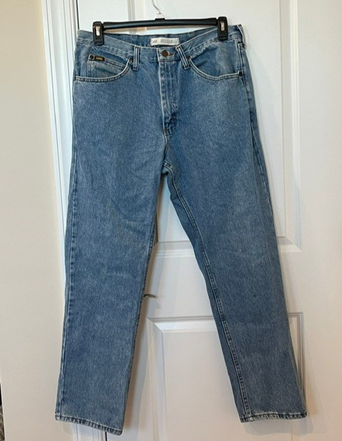 LEE REGULAR FIT STRAIGHT LEG MENS BLUE JEANS 36 x 32  ACTUAL 35.5 x 31.5