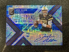 2018 Panini JOSH ALLEN Elite Draft Picks Collegiate Rookie Auto /15 BILLS MINT