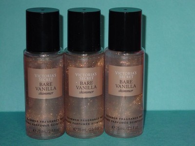 VICTORIA'S SECRET SHIMMER FRAGRANCE MIST TRAVEL SIZE BRAND NEW BARE VANILLA *3*