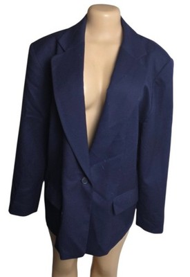 Vtg 90s Pendleton Plus Virgin Wool Blazer Womens 18W Blue USA Classic 