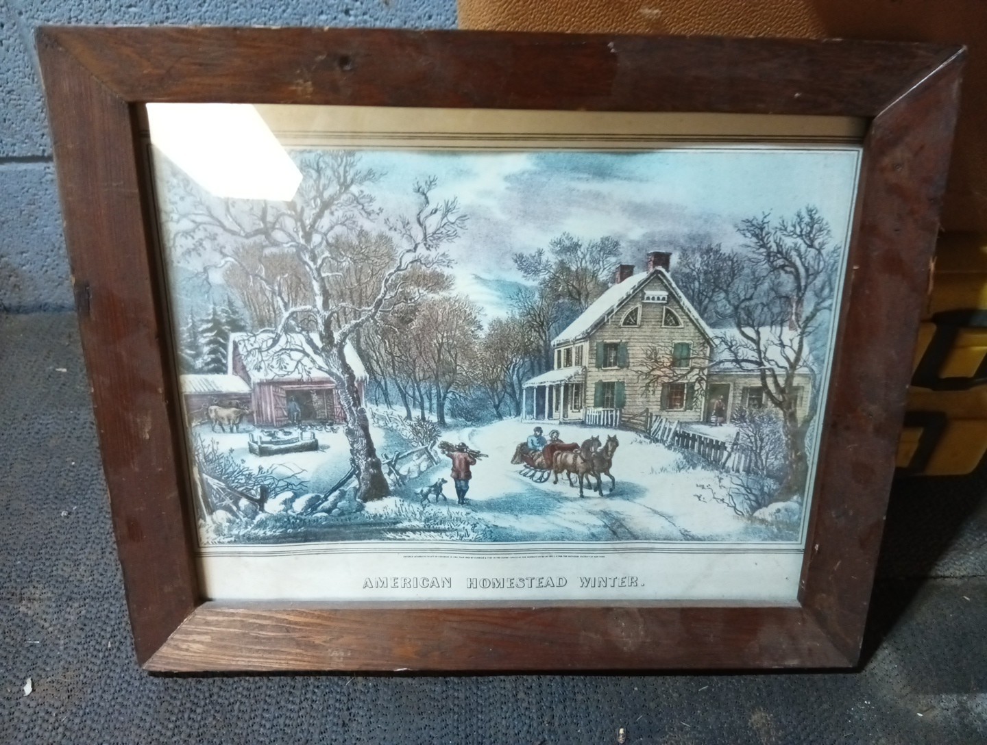 Currier & Ives (American) American Homestead Winter 1868–1869