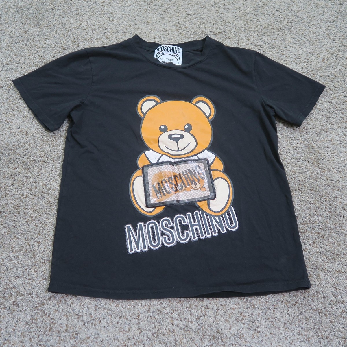 Moschino Kids t-shirt En Coton à Imprimé Ourson | Noir | FR
