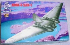 RARE 1/72 RUSSIAN FLYING WING KhAI-3 PASSENGER CARGO PLANE Unicraft RESIN KIT