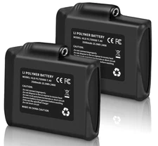 2 PACK 7.4V 3500mAh Rechargeable Li-ion Battery For Heated Gloves Heated Socks