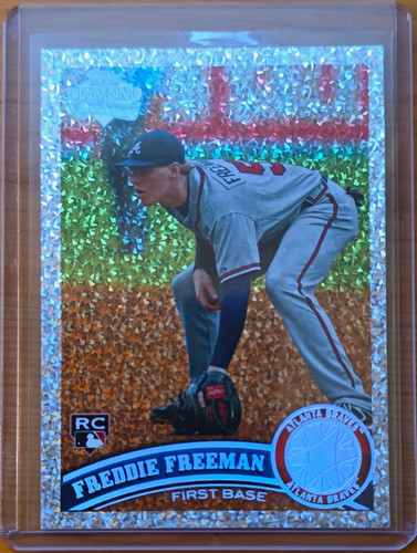 Freddie Freeman [Cognac Diamond Anniversary] #145 2011 Topps card
