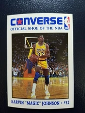 Magic Johnson LA Lakers CONVERSE #32 1989 RARE ODDBALL BEAUTIFUL WOW MINT