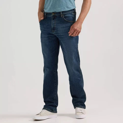 Wrangler Men's Relaxed Fit Bootcut Jeans: Midweight Denim Stretch Fabric - product listing photo