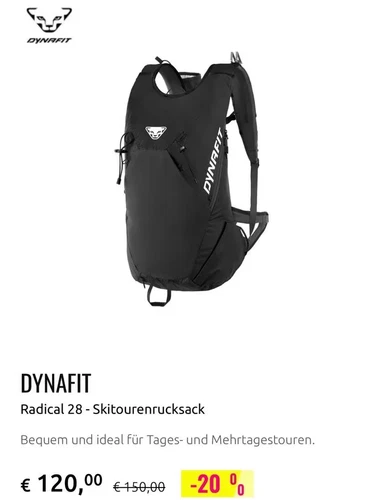 Dynafit Rucksack / Wanderrucksack Radical 28 Skitourenrucksack