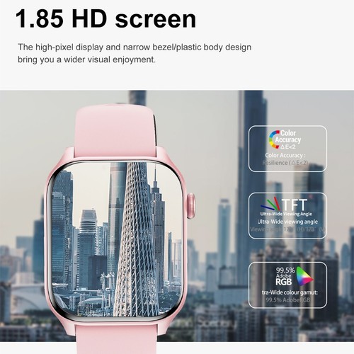 Reloj inteligente ritmo cardíaco presión arterial monitor de fitness impermeable reloj Bluetooth - Imagen 11 de 13