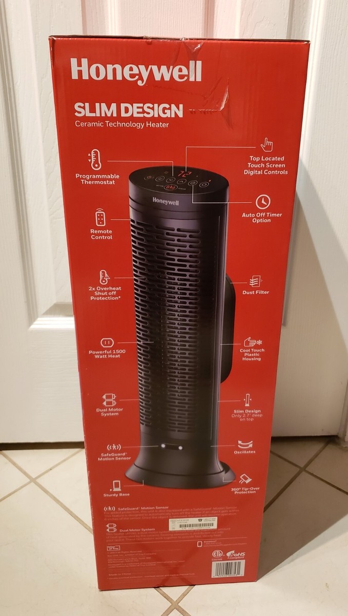 Honeywell Slim Digital Ceramic Tower Heater w/ Motion Sensor