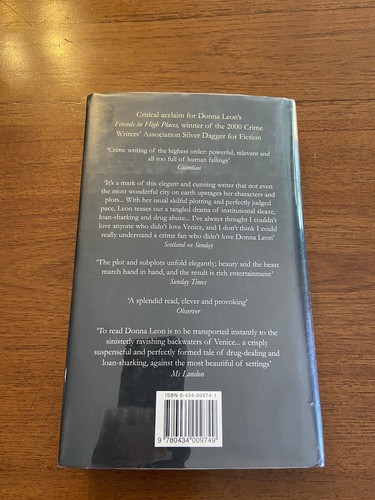 SIGNED A Sea of Troubles By Donna Leon 1st UK Printing 1st UK Edition 2001 HCDJ - Picture 5 of 12