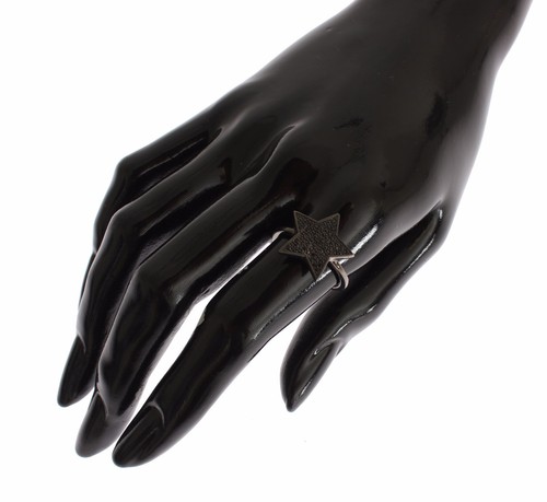 NIALAYA Authentic Ring Womens Black CZ Star 925 Silver s. US5 / EU50 RRP $150 - Picture 9 of 10