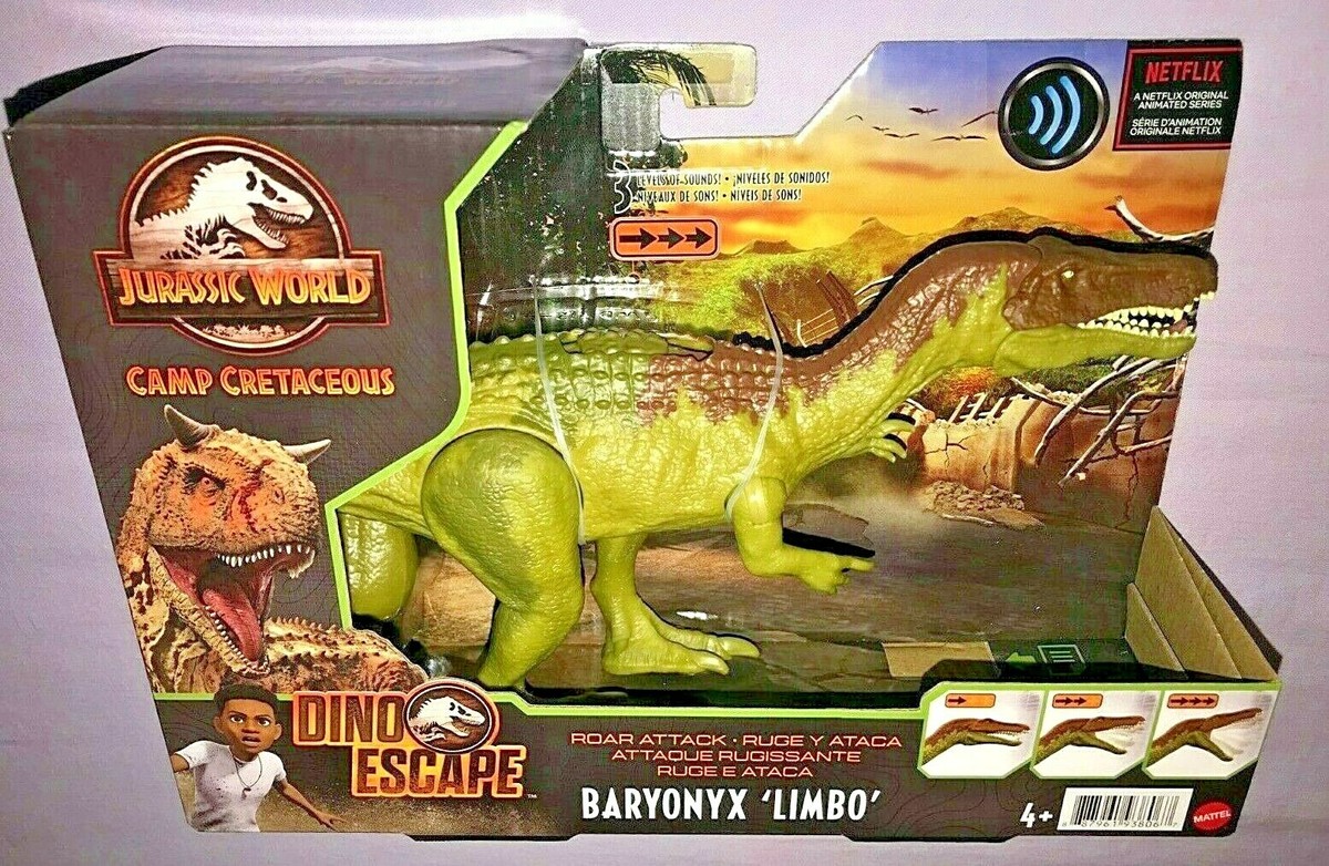 JURASSIC WORLD ROAR ATTACK BARYONYX LIMBO CAMP CRETACEOUS DINO