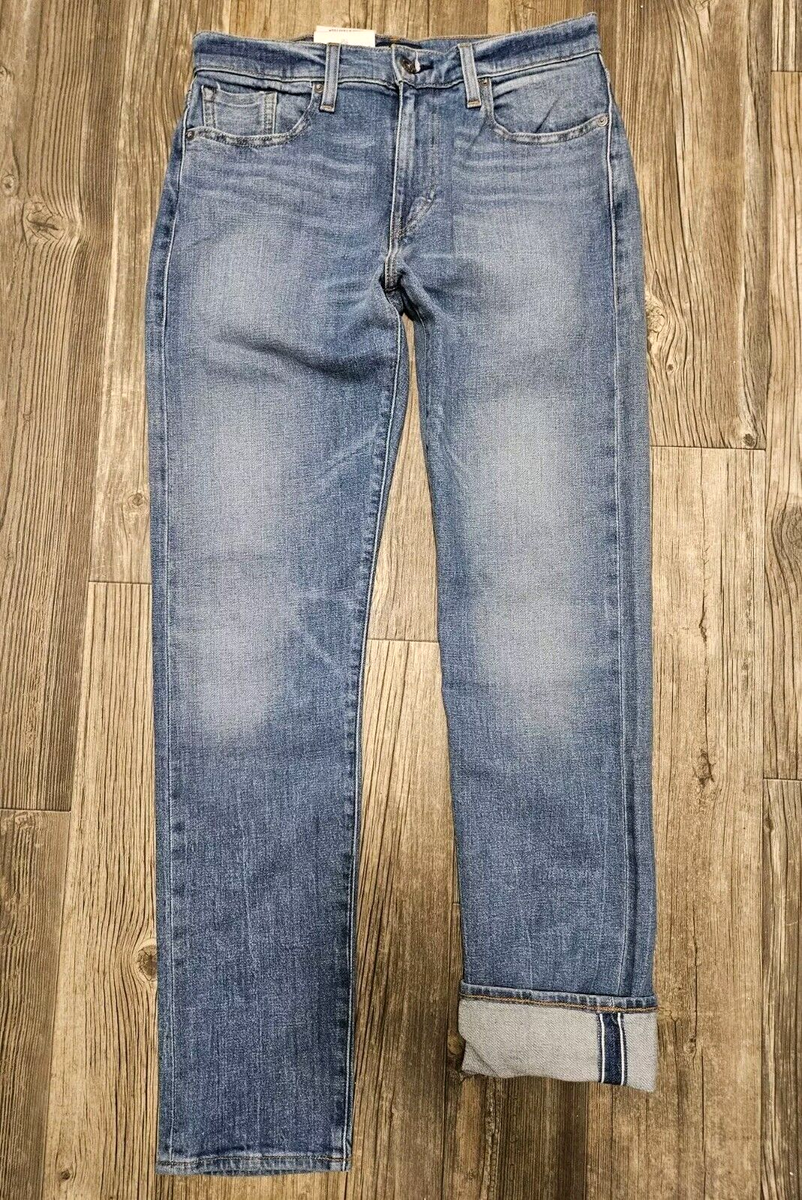 Levis Made & Crafted 502 Regular Taper Selvedge Jeans Denim Mens