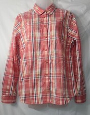 Orvis Womans Shirt Button Down Plaid Multicolor Women's Size 10