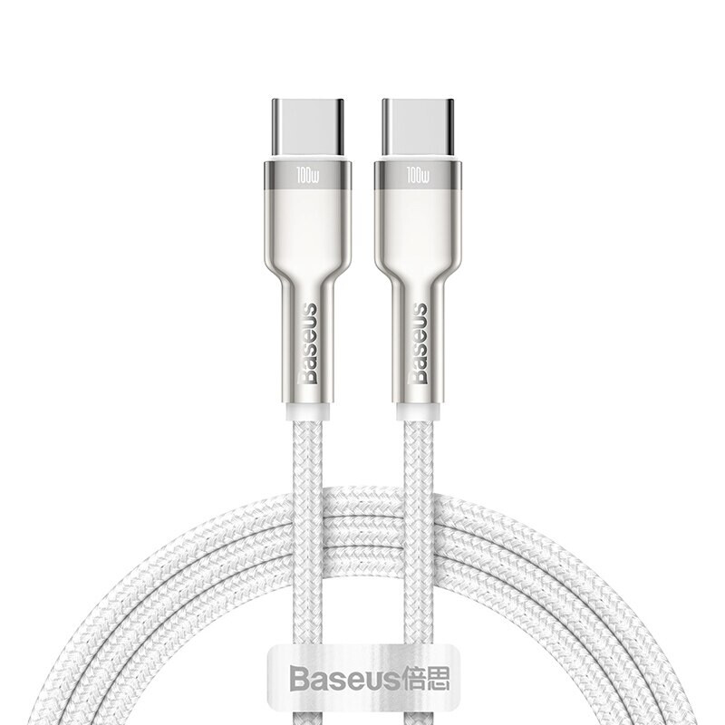 Câble USB-C Vers USB-C BASEUS 100W 1m - Charge Rapide Métal - Noir - Neuf
