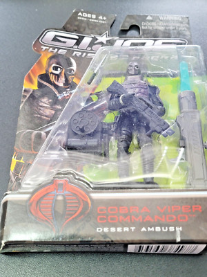 GI JOE Cobra Viper Commando The Rise of Cobra 25th MOC 3.75'' Desert Ambush 2008
