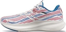 Saucony Women's S10729-76 Ride 15 Running Shoe Sneakers White/Blue/Red Size 7 US