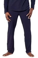 Men with Control Knit Pull-On Straight Leg Pants Navy