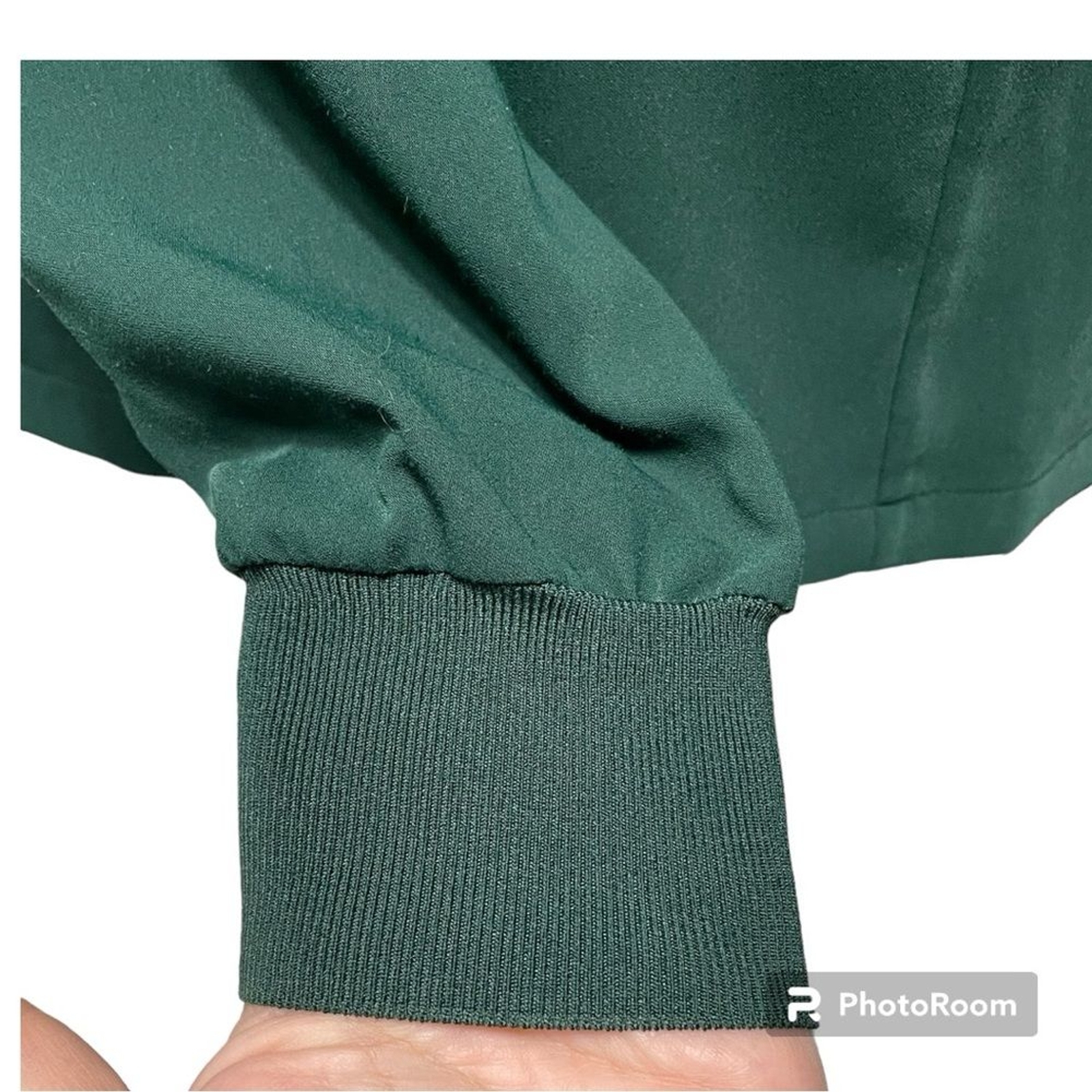 Ted Baker London Hunter Green Biianka Drawstring Waist Long Sleeve Top Size 1 image 8