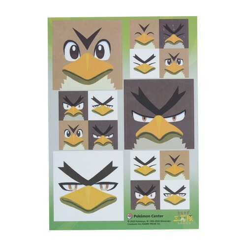 Pokemon Center Original Farfetch'd Campaign Sticker Sheet Face ver. Sirfetch'd