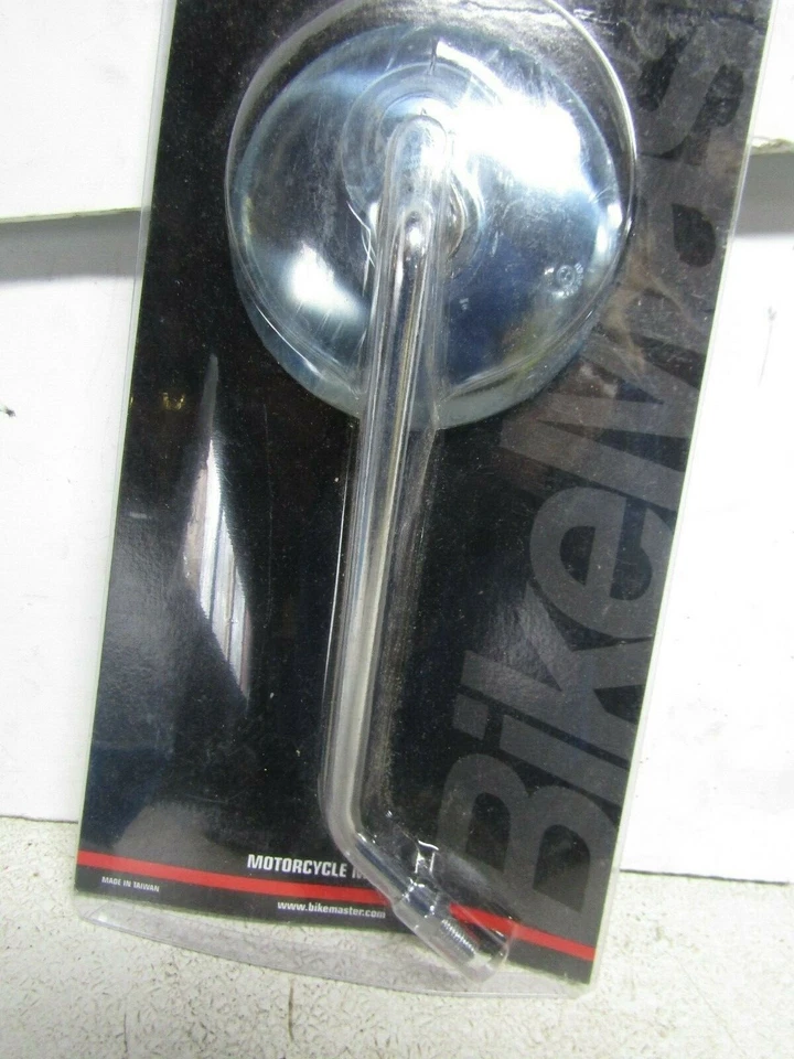 BikeMaster Mirror Left Side Custom FlatManual Adjustment Chrome Housing - Image 3 of 4