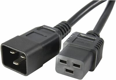 StarTech.com 10 ft Computer Power Cord - C19 to C20 - Power Cable - IEC 60320 C2