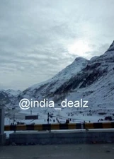 Digital Image Picture Photo Pic Sissu Valley India snow mountains clouds SIS 020