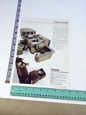 Vintage Magazine Clipping - office panel system photo Artopex Print Ad 80's