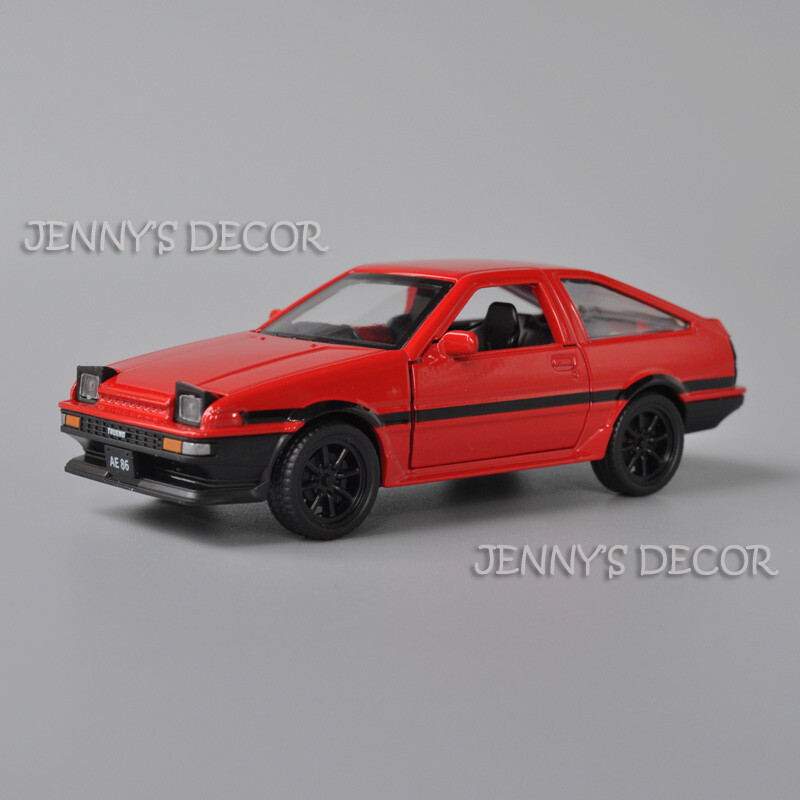 1:37 Scale Diecast Metal Car Model Toyota AE86 Miniature Replica