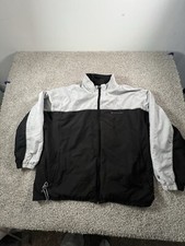 Champion Color Block Utility Windbreaker Jacket Mens Size 2XL Gray Black