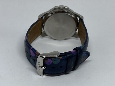 Fossil FS4870 Men\'s Blue Leather Analog Dial Quartz Genuine Wrist Watch UC55 Fossil FS4870 Men main image 3