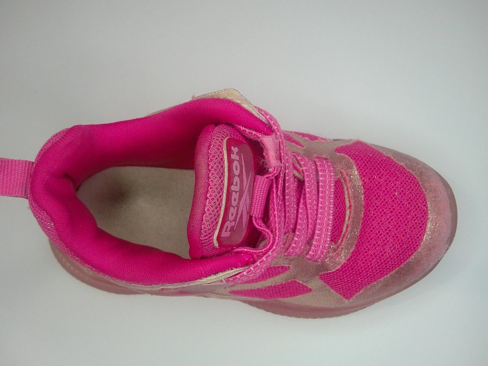 Scarpe da ginnastica JUST THE RIGHT rosa Reebok Light Up per bambina taglia 7K