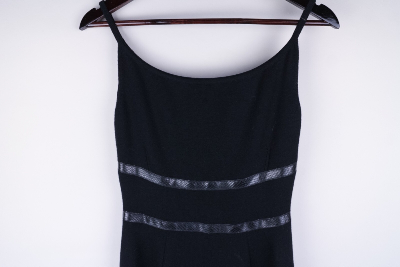 Abito Yves Saint Laurent Donna Lavorato a Maglia Nero MADE IN ITALY 100% Lana taglia M