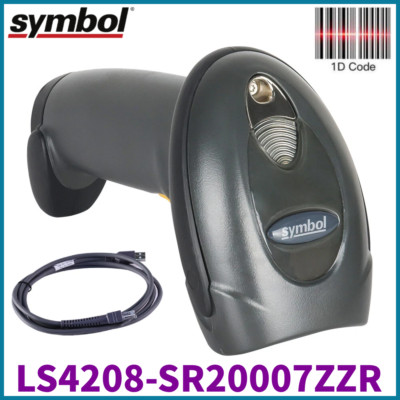 Symbol LS4208-SR20007ZZR Handheld Laser 1D Barcode Scanner  With USB Cable New