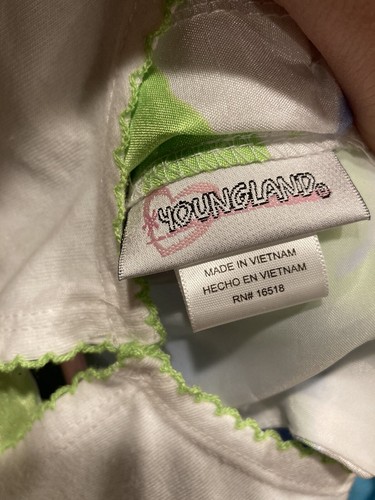 Youngland Blue & Green Flower Dress with jacket Girls Size 6 - Picture 5 of 6