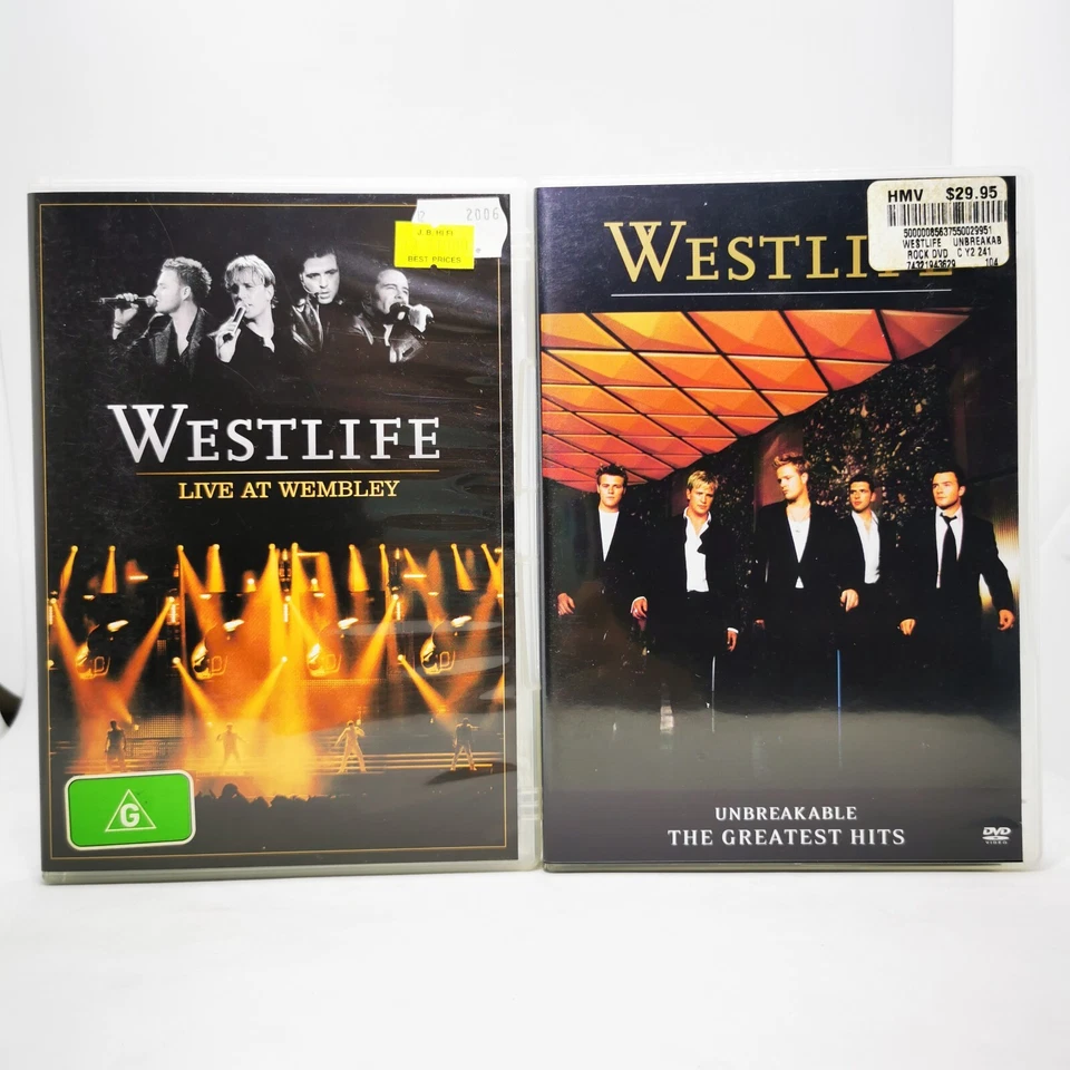 Lote a granel de DVD WESTLIFE - Irrompible en vivo en Wembley donde los sueños se hacen realidad etc. Foto 3 de 4