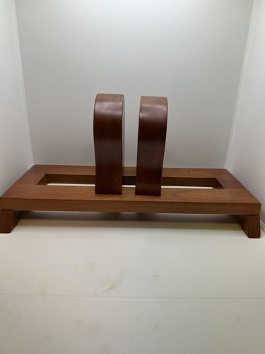 Vintage Solid Wood Mission Arts & Crafts Book Ends Craftsman Shaker Bookends CDS - Picture 17 of 18