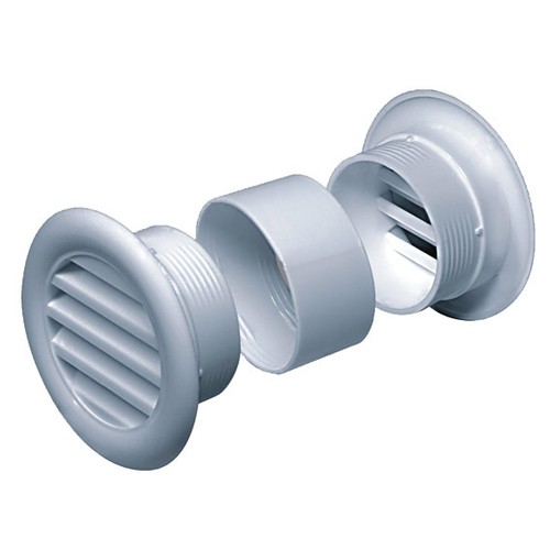 Cubierta de ventilación redonda mini círculo para puerta de baño T71 - Imagen 3 de 4