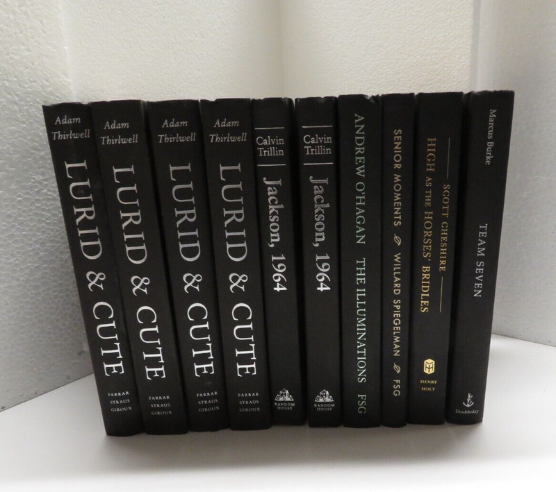 Hardcover Book Decor ColorPak of Basic Black/Metallic Lettered Books - Set of 10