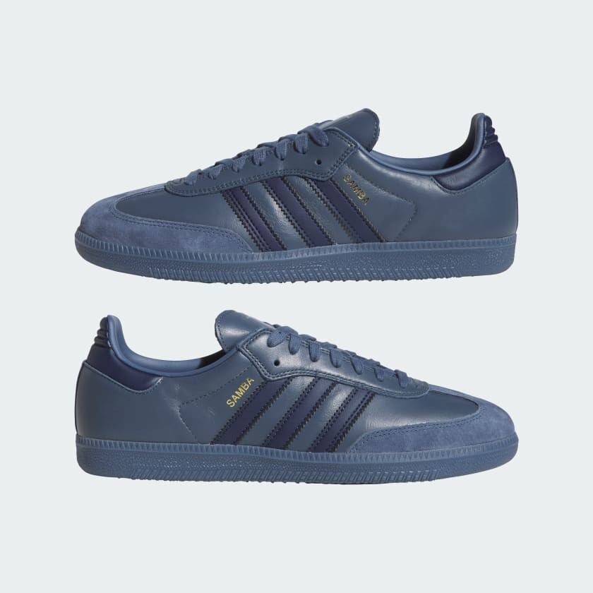 Dark Blue Adidas Shoes Adidas Originals Samba Fb Trainer Adidas