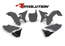 RTECH YAMAHA YZ 125 PLASTICS KIT GRAY QUANTUM-BLACK 2002-2021