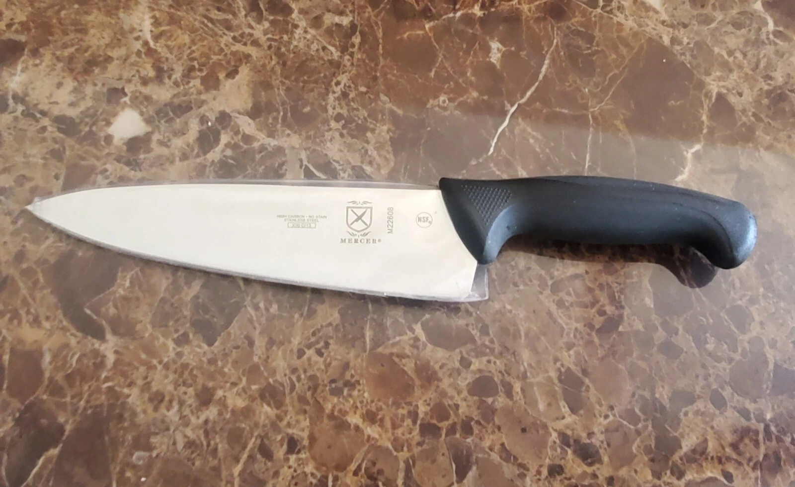 Mercer Culinary Millennia X30 Cr13 Black Handle, 8-Inch, Chef's Knife M22608