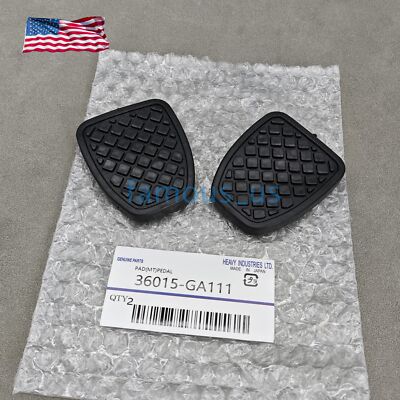 OEM 2PCS Brake Clutch Pedal Pads Cover For Subaru Impreza Legacy Forester New