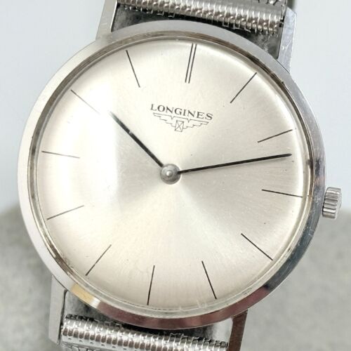 LONGINES Cal.428 HAND-WINDING SILVER MEN'S VINTAGE WATCH SWISS MADE F780 - Picture 12 of 12