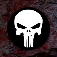 Punisher Logo Sticker Decal Marvel Movie Netflix Skull Comic Book Sticker